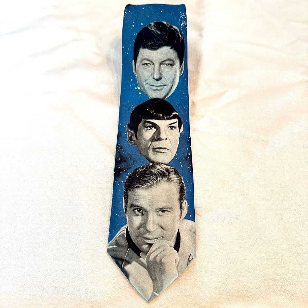 Vintage Star Trek Neck Tie “The Original Crew” Ralph Marlin & Co Nerd Comicon